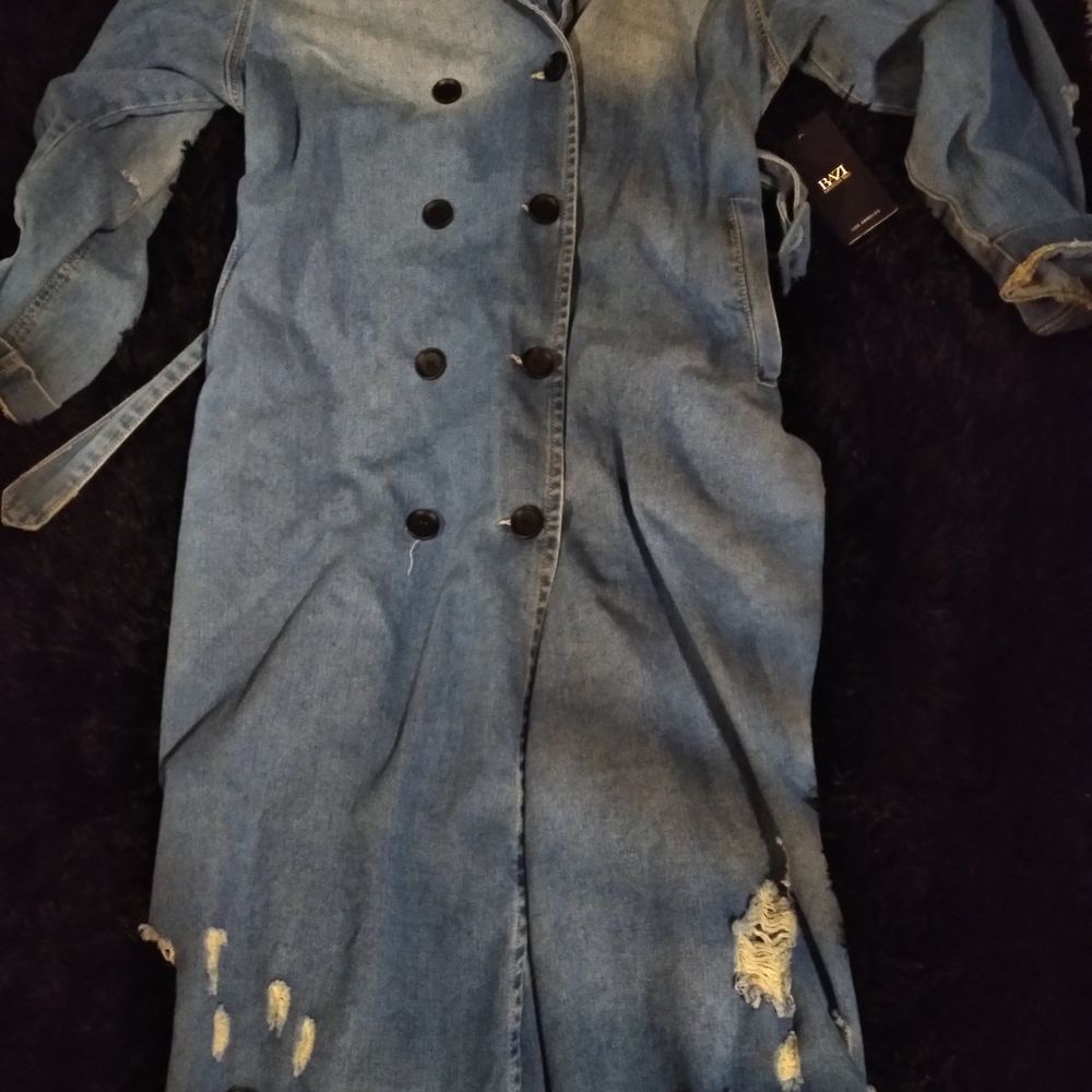 Denim Maxi Coat